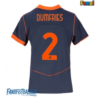 Inter Milan Denzel Dumfries #2 Tricou Fotbal Replică 2025-26 Femei Treilea